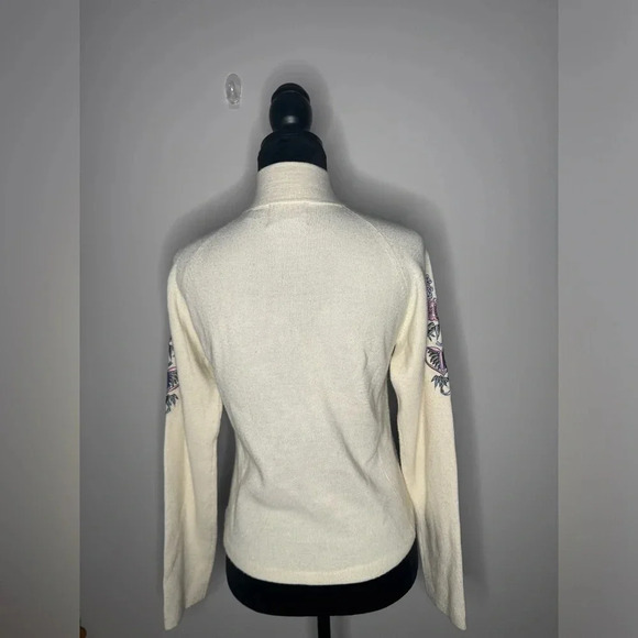 Vintage Cottage Core Obermeyer 1947 Signature Wool Blend Cardigan - Picture 7 of 14